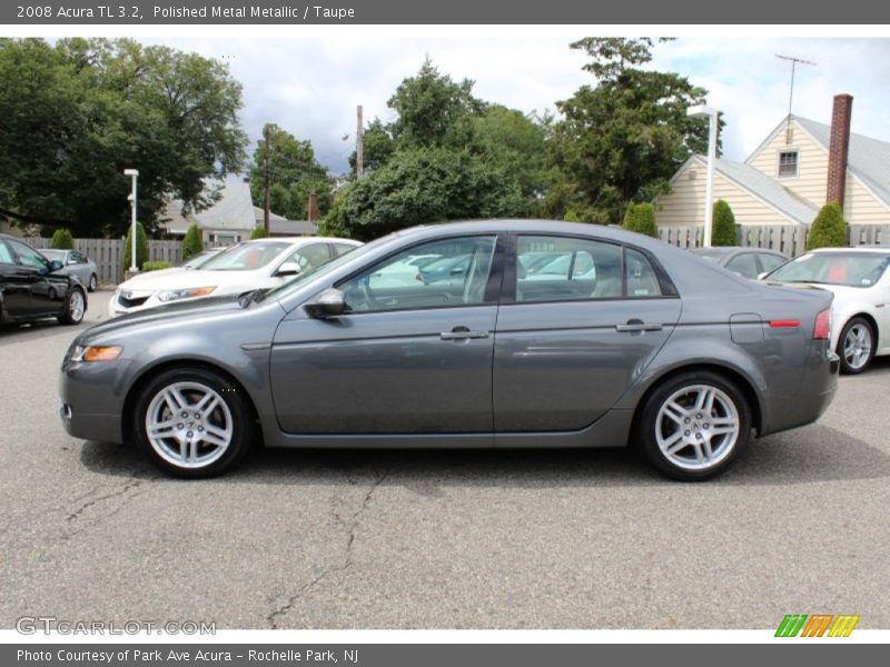 Polished Metal Metallic / Taupe 2008 Acura TL 3.2