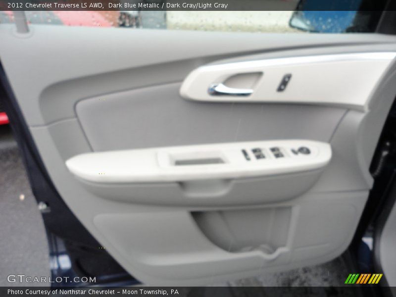 Dark Blue Metallic / Dark Gray/Light Gray 2012 Chevrolet Traverse LS AWD