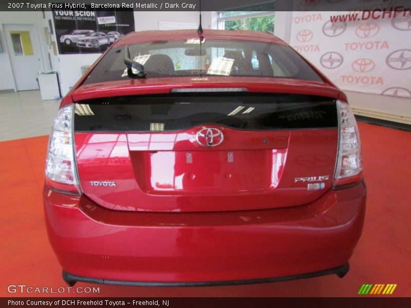Barcelona Red Metallic / Dark Gray 2007 Toyota Prius Hybrid