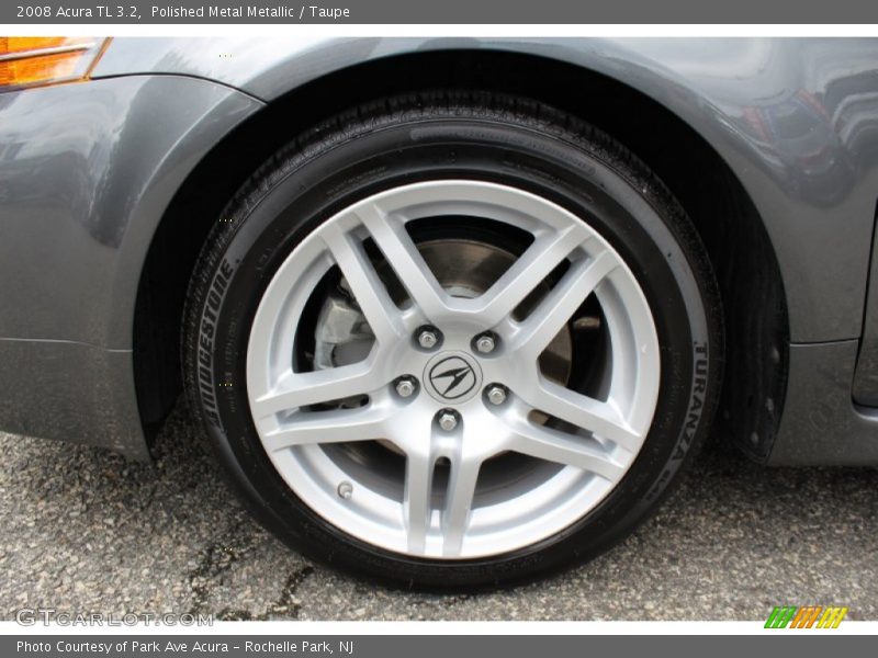 Polished Metal Metallic / Taupe 2008 Acura TL 3.2