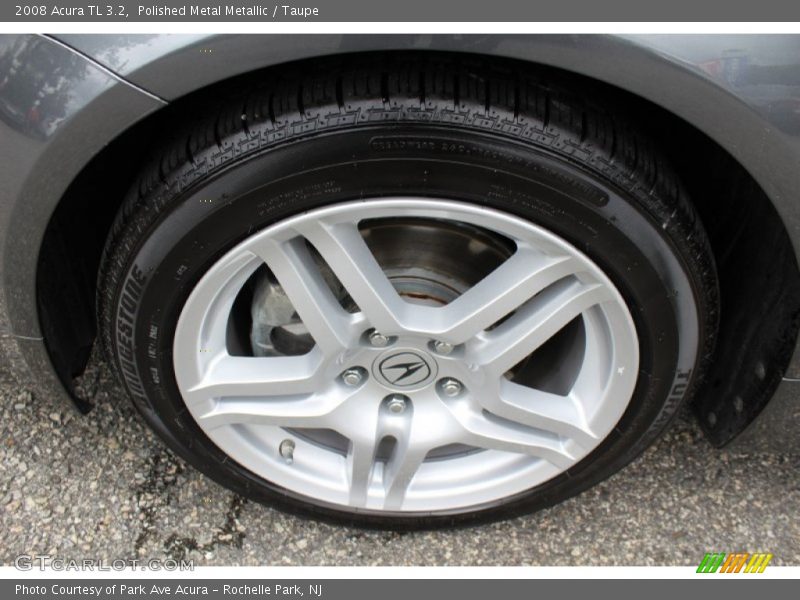 Polished Metal Metallic / Taupe 2008 Acura TL 3.2