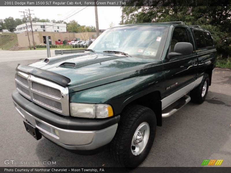 Forest Green Pearl / Tan 2001 Dodge Ram 1500 SLT Regular Cab 4x4
