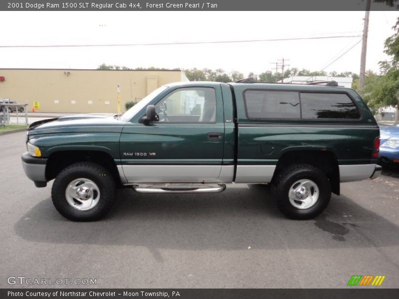 Forest Green Pearl / Tan 2001 Dodge Ram 1500 SLT Regular Cab 4x4