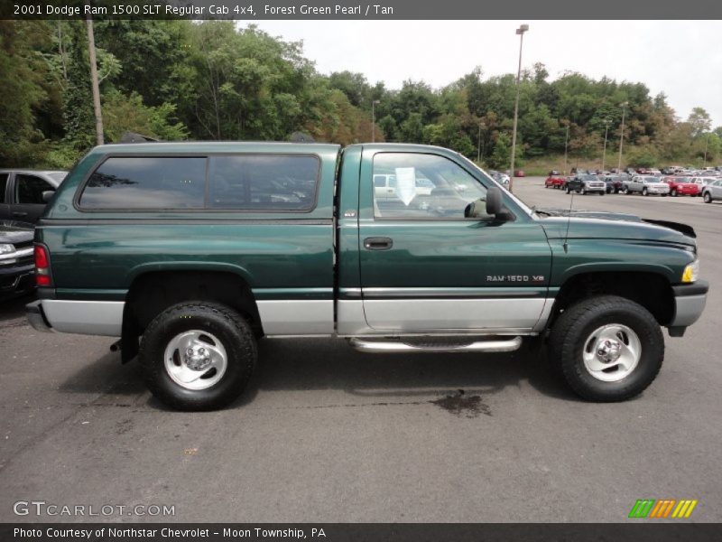 Forest Green Pearl / Tan 2001 Dodge Ram 1500 SLT Regular Cab 4x4
