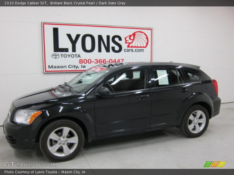 Brilliant Black Crystal Pearl / Dark Slate Gray 2010 Dodge Caliber SXT