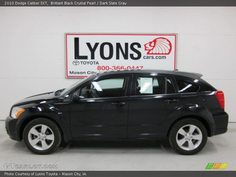 Brilliant Black Crystal Pearl / Dark Slate Gray 2010 Dodge Caliber SXT