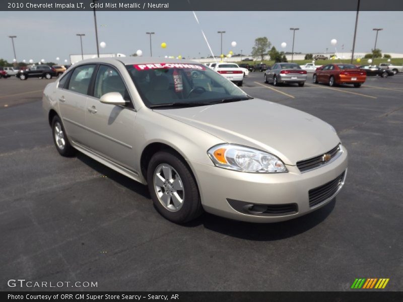 Gold Mist Metallic / Neutral 2010 Chevrolet Impala LT