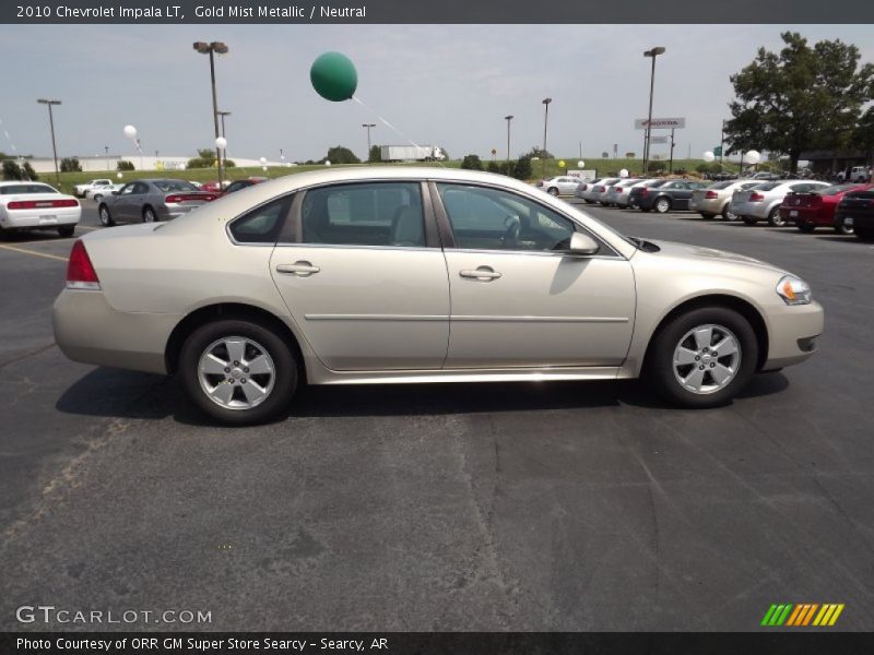 Gold Mist Metallic / Neutral 2010 Chevrolet Impala LT