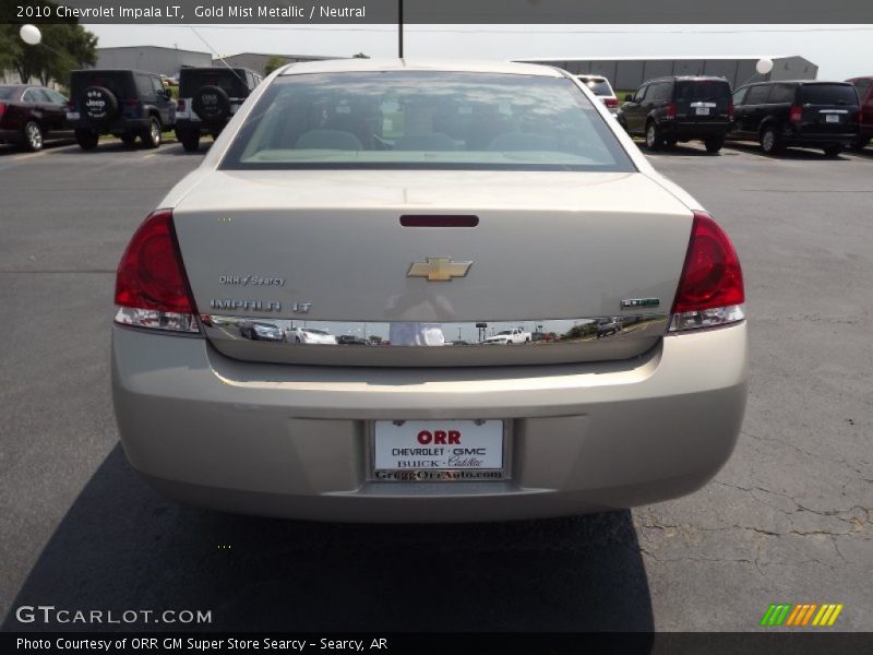 Gold Mist Metallic / Neutral 2010 Chevrolet Impala LT