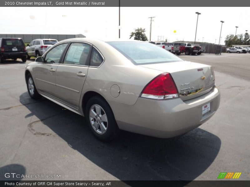 Gold Mist Metallic / Neutral 2010 Chevrolet Impala LT