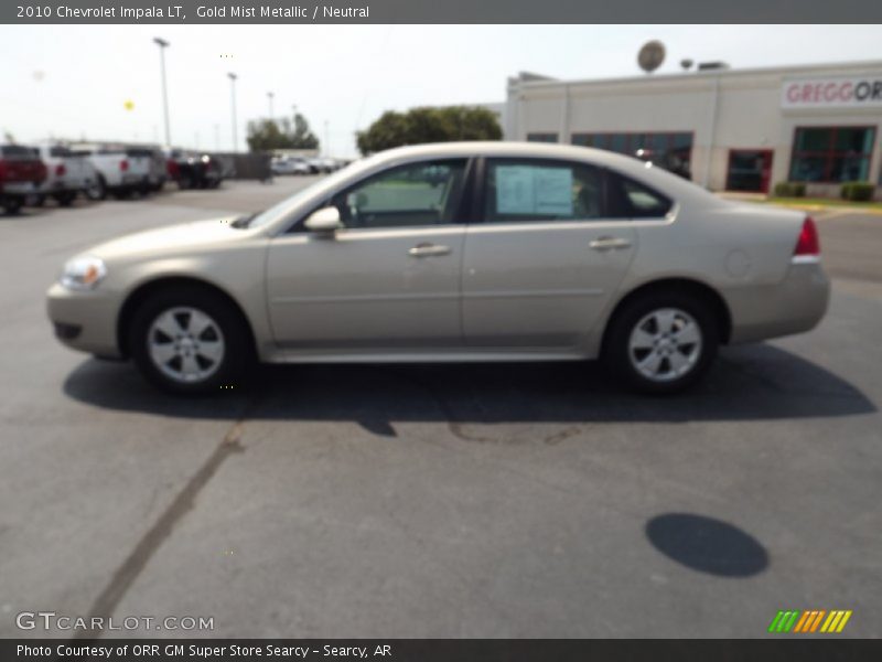 Gold Mist Metallic / Neutral 2010 Chevrolet Impala LT