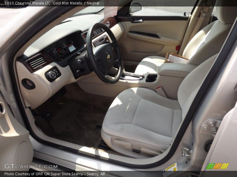 Gold Mist Metallic / Neutral 2010 Chevrolet Impala LT