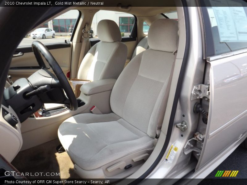 Gold Mist Metallic / Neutral 2010 Chevrolet Impala LT