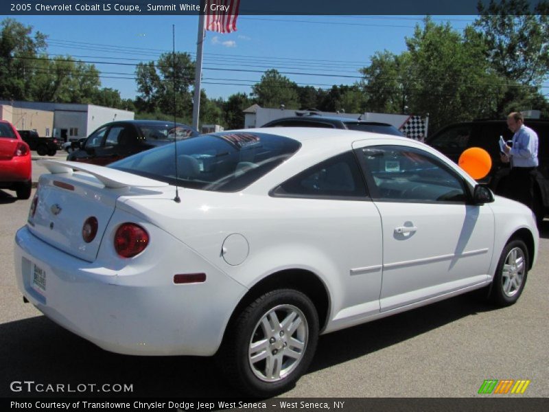 Summit White / Gray 2005 Chevrolet Cobalt LS Coupe