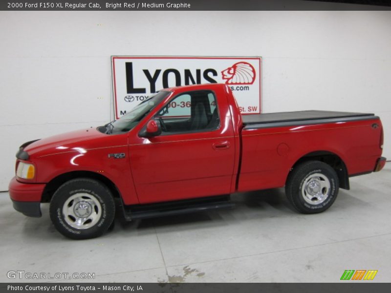 Bright Red / Medium Graphite 2000 Ford F150 XL Regular Cab