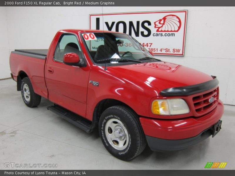 Bright Red / Medium Graphite 2000 Ford F150 XL Regular Cab