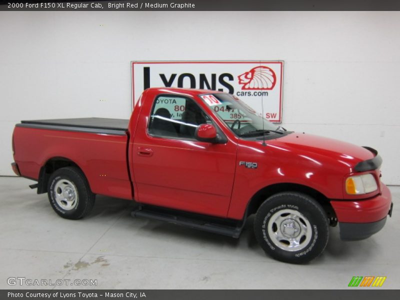 Bright Red / Medium Graphite 2000 Ford F150 XL Regular Cab