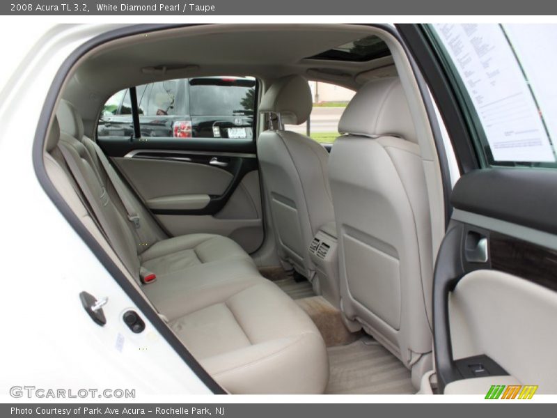 White Diamond Pearl / Taupe 2008 Acura TL 3.2