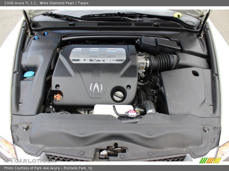 White Diamond Pearl / Taupe 2008 Acura TL 3.2