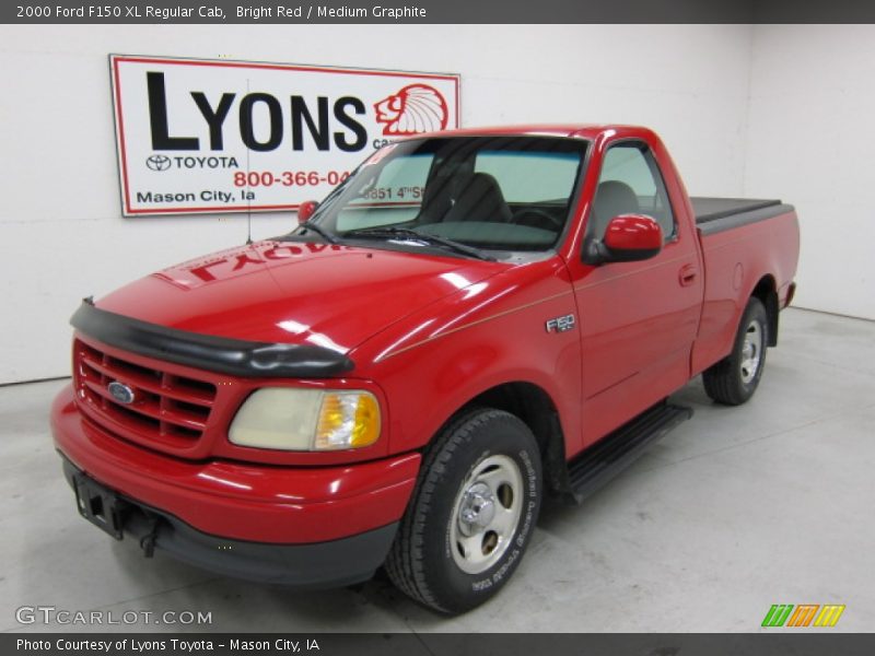Bright Red / Medium Graphite 2000 Ford F150 XL Regular Cab