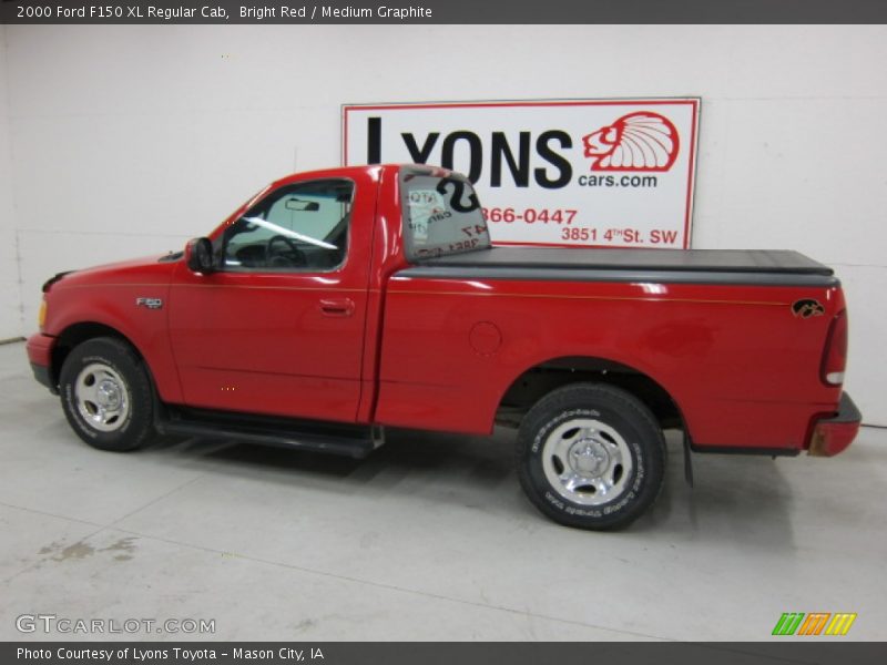 Bright Red / Medium Graphite 2000 Ford F150 XL Regular Cab