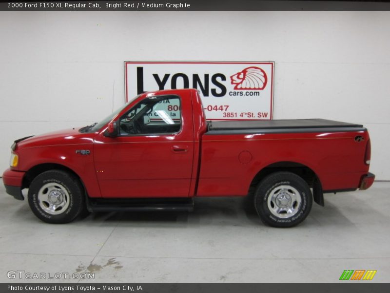 Bright Red / Medium Graphite 2000 Ford F150 XL Regular Cab
