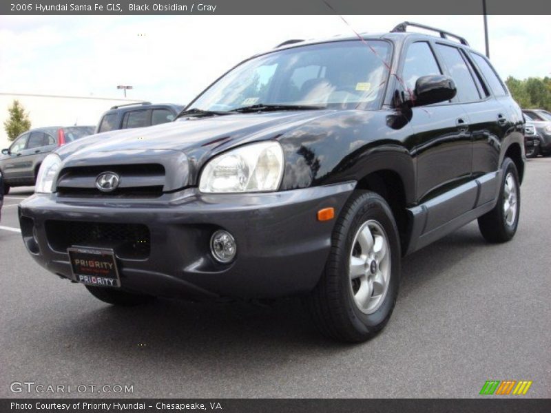 Black Obsidian / Gray 2006 Hyundai Santa Fe GLS