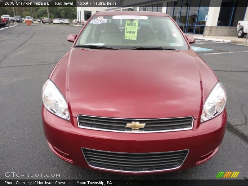 Red Jewel Tintcoat / Neutral Beige 2008 Chevrolet Impala LT