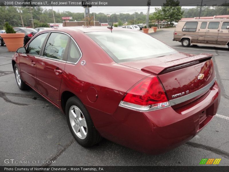 Red Jewel Tintcoat / Neutral Beige 2008 Chevrolet Impala LT