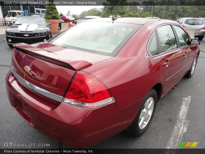 Red Jewel Tintcoat / Neutral Beige 2008 Chevrolet Impala LT