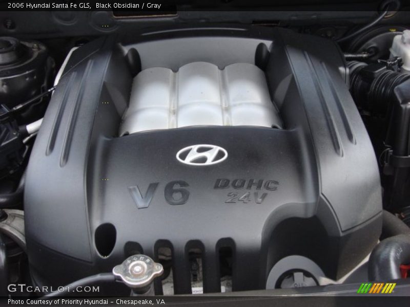 Black Obsidian / Gray 2006 Hyundai Santa Fe GLS