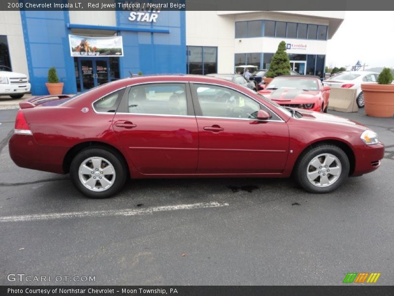Red Jewel Tintcoat / Neutral Beige 2008 Chevrolet Impala LT