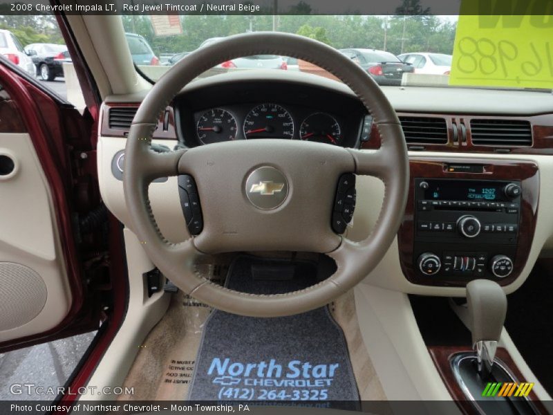 Red Jewel Tintcoat / Neutral Beige 2008 Chevrolet Impala LT