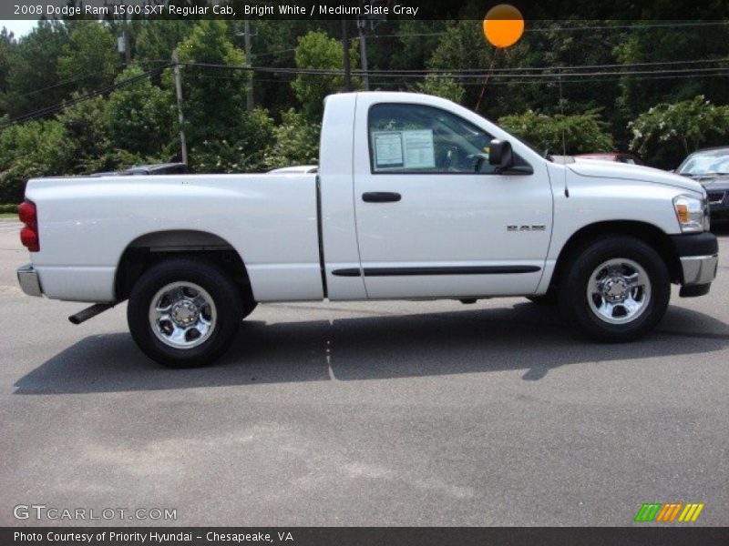 Bright White / Medium Slate Gray 2008 Dodge Ram 1500 SXT Regular Cab