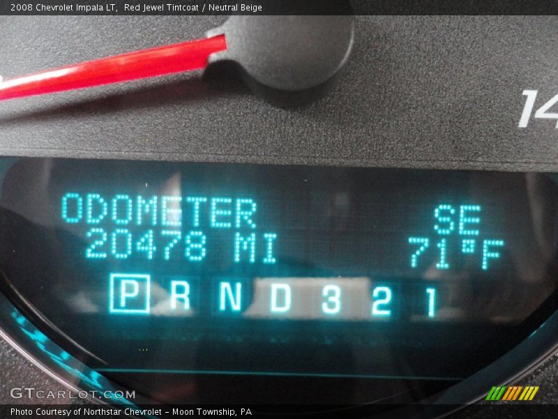 Red Jewel Tintcoat / Neutral Beige 2008 Chevrolet Impala LT