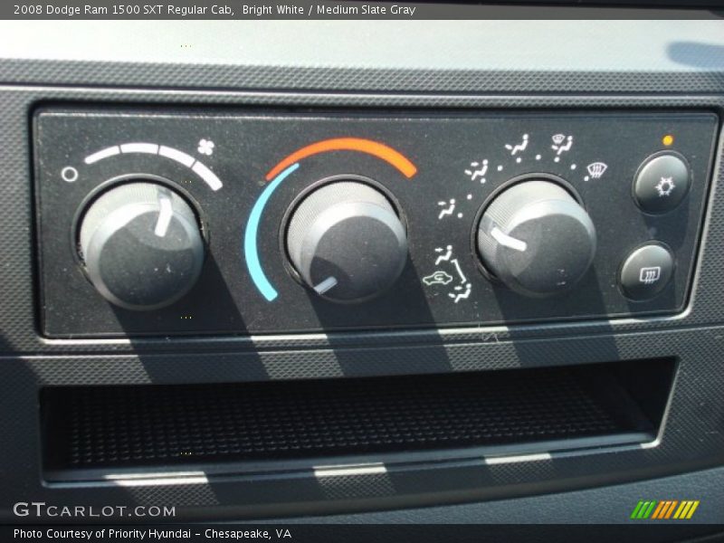 Bright White / Medium Slate Gray 2008 Dodge Ram 1500 SXT Regular Cab