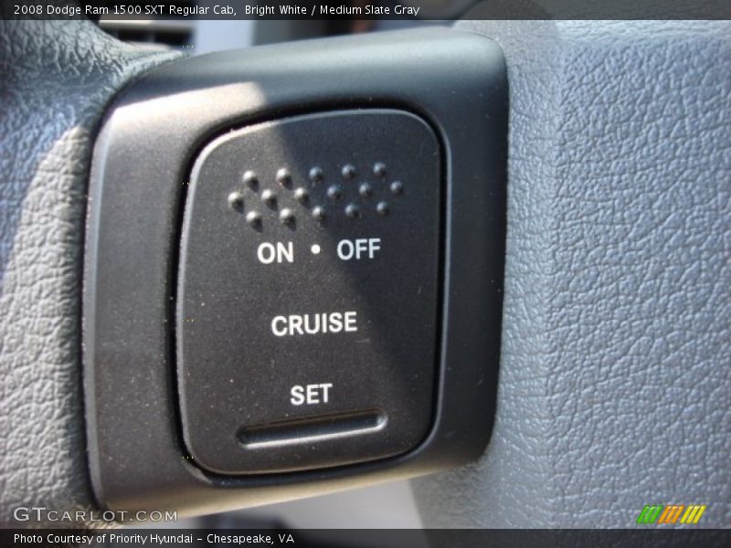 Bright White / Medium Slate Gray 2008 Dodge Ram 1500 SXT Regular Cab