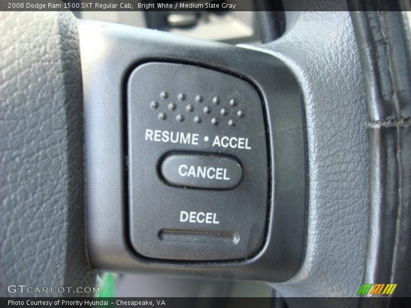 Bright White / Medium Slate Gray 2008 Dodge Ram 1500 SXT Regular Cab