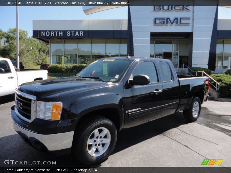 Onyx Black / Ebony Black 2007 GMC Sierra 1500 Z71 Extended Cab 4x4