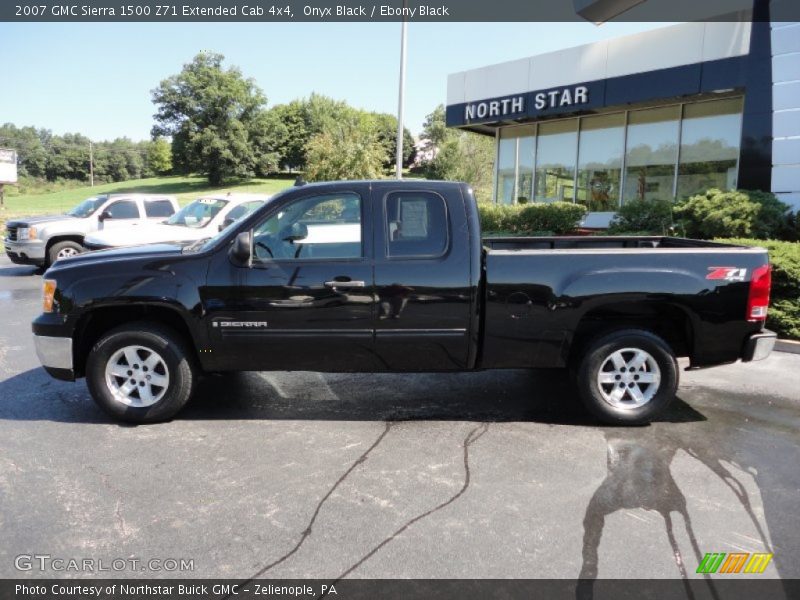 Onyx Black / Ebony Black 2007 GMC Sierra 1500 Z71 Extended Cab 4x4
