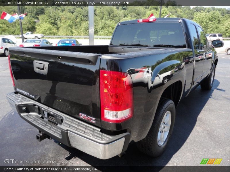 Onyx Black / Ebony Black 2007 GMC Sierra 1500 Z71 Extended Cab 4x4