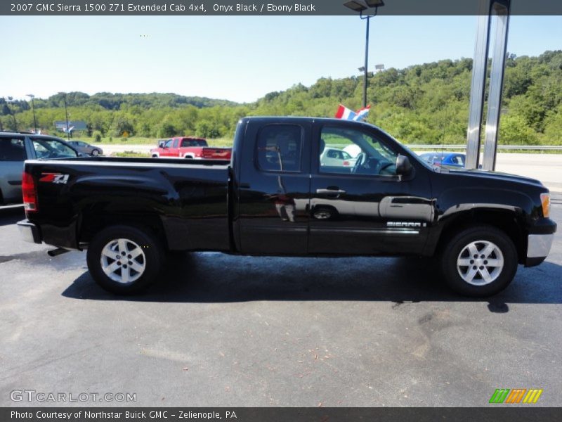 Onyx Black / Ebony Black 2007 GMC Sierra 1500 Z71 Extended Cab 4x4