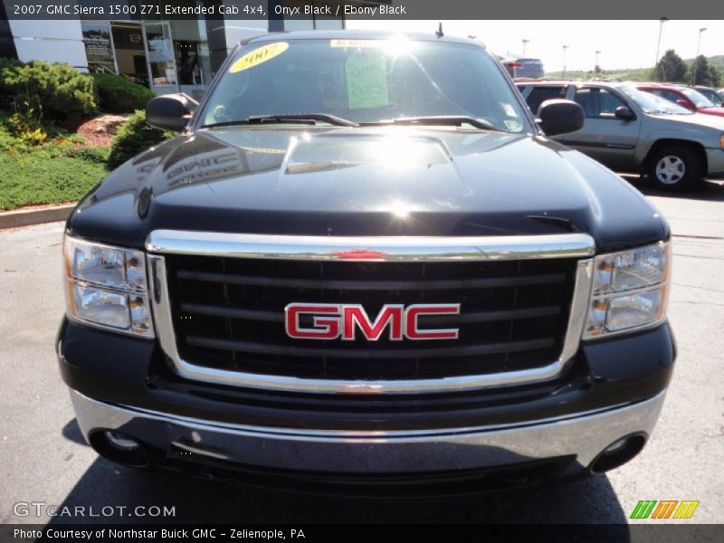 Onyx Black / Ebony Black 2007 GMC Sierra 1500 Z71 Extended Cab 4x4