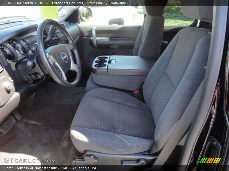 Onyx Black / Ebony Black 2007 GMC Sierra 1500 Z71 Extended Cab 4x4