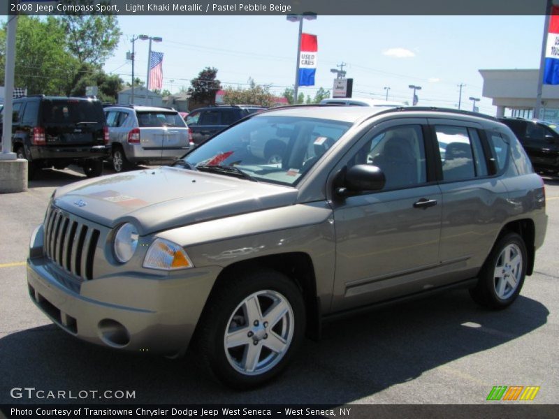 Light Khaki Metallic / Pastel Pebble Beige 2008 Jeep Compass Sport