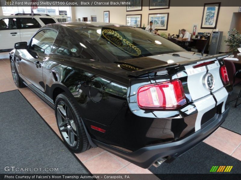 Black / Charcoal Black/White 2012 Ford Mustang Shelby GT500 Coupe