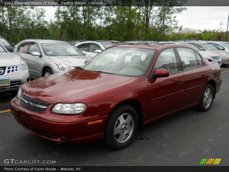Redfire Metallic / Neutral 2002 Chevrolet Malibu LS Sedan