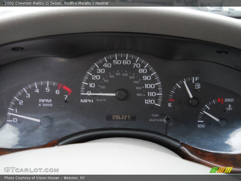 Redfire Metallic / Neutral 2002 Chevrolet Malibu LS Sedan