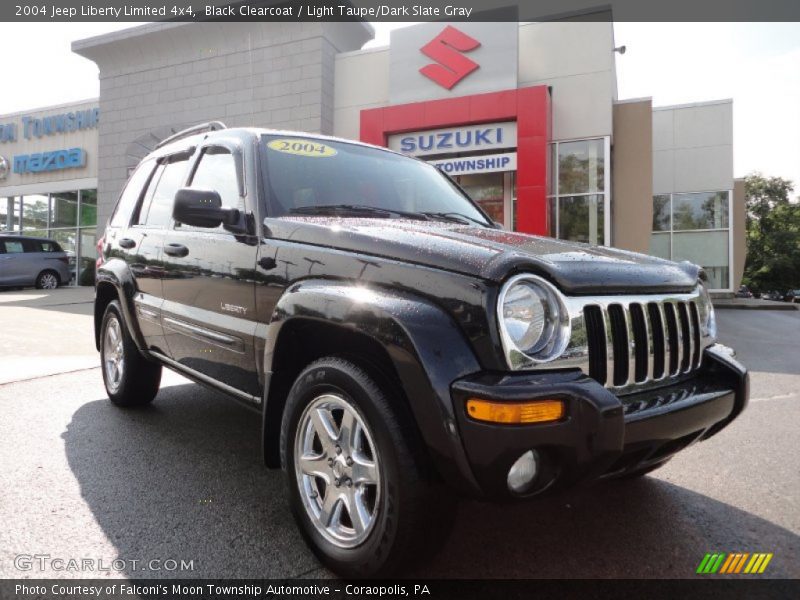 Black Clearcoat / Light Taupe/Dark Slate Gray 2004 Jeep Liberty Limited 4x4