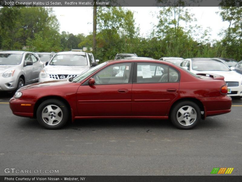 Redfire Metallic / Neutral 2002 Chevrolet Malibu LS Sedan
